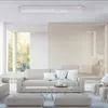 JUST LIGHT. Plafonnier LED Sparkle CCT dim acier 100x45 cm
