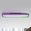 JUST LIGHT. Plafonnier LED Mario, CCT, RVB, 100x25 cm, noir