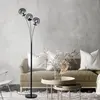 JUST LIGHT. Lampe sur pied Big Widow avec trois abat-jour en verre