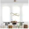 JUST LIGHT. Suspension LED Maria, 3-step-dim, laiton