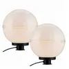 JUST LIGHT. Lampe décorative d'extérieur Hemis, piquet de terre, pack ...