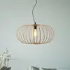 JUST LIGHT. Suspension Racoon avec abat-jour en bois