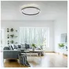 Paul Neuhaus JUST LIGHT. Plafonnier LED Ritus, Ø 58,5cm, anthracite