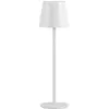 JUST LIGHT. Lampe de table LED rechargeable Euria, blanc, fer, IP54