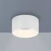 JUST LIGHT. Plafonnier LED Tanika, blanc, Ø 16 cm, intensité variable