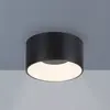 JUST LIGHT. Plafonnier LED Tanika noir, Ø16cm, intensité variable