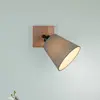 JUST LIGHT. Spot mural Green Michel avec abat-jour en tissu