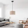 JUST LIGHT. Suspension Green Duro, textile, beige