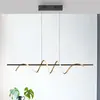 JUST LIGHT. Suspension LED Amanda, fer, noir-laiton