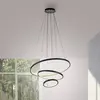 JUST LIGHT. GmbH JUST LIGHT. Suspension LED Cerchi, noir, 3 000 K