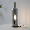 JUST LIGHT. GmbH JUST LIGHT. Lampe à poser Bottle, gris fumé, verre, E...