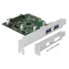 Delock - Adaptateur USB - PCIe 3.0 x4 profil bas - USB 3.1 Gen 2 x 2