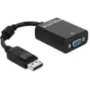 DeLOCK adaptateur Displayport prise mâle > VGA 15pin Buchse, noir