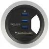 Delock In-Desk Hub 3 Port USB 3.0 + 2 Slot SD Card Reader - Concentrat...
