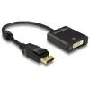 Delock Adaptateur DisplayPort 1.2 mâle - DVI femelle 4K actif noir