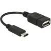 Delock - Câble usb usb 2.0 usb-c® mâle, usb-a femelle 0.15 m noir 65579