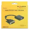Delock 65658 Adaptor Cable DVI 24 + 1 Male to VGA Female Black