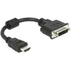 Delock - 0.2m hdmi-dvi m/f 0.2m hdmi Type a (Standard) dvi-d Noir