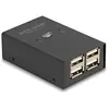 DeLock Commutateur 2 PC vers 4 périphériques USB 2.0 avec 2 entrées US...