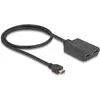 DELOCK HDMI Splitter 1 x HDMI in zu 2 x HDMI out 4K 60 Hz