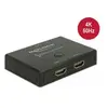 Delock HDMI 2 - 1 Switch bidirectional 4K 60 Hz - Commutateur vidéo/audio - 2 x HDMI - de bureau