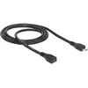 Cables to go DeLOCK USB2.0 Micro-B - Noir - 1 m