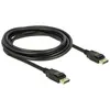 Delock - Câble DisplayPort - DisplayPort (M) pour DisplayPort (M) - 3 m - verrouillé - noir