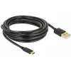 DeLOCK - Câble USB - USB (M) pour 24 pin USB-C (M) - USB 2.0 - 3 A - 4 m - noir