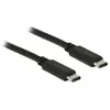DeLOCK 0.5m USB 2.0 câble USB 0,5 m USB C Noir