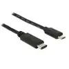 DeLOCK 83602 câble USB USB 2.0 1 m USB C Micro-USB B Noir