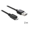 DeLOCK EASY-USB-A 2.0 male > USB-B 2.0 male, Câble