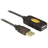 DeLOCK 30m, USB2.0 - USB2.0 câble USB USB A Noir