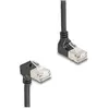DELOCK RJ45 Netzwerkkabel Cat.6A S/FTP Slim 90° 1m schwarz