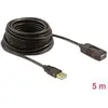DeLOCK Cable USB 2.0, 5m câble USB Noir