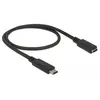 DeLOCK 85532 câble USB 0,5 m USB 3.2 Gen 1 (3.1 Gen 1) USB C Noir