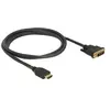 Delock HDMI to DVI-D 24+1 cable bidirectional 1.5 m black