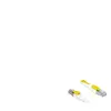 DeLOCK Secure - Cordon de raccordement - RJ-45 (M) pour RJ-45 (M) - 5 m - STP - CAT 6a - sans halogène - blanc