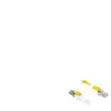 DeLOCK Secure - Cordon de raccordement - RJ-45 (M) pour RJ-45 (M) - 50 cm - STP - CAT 6a - sans halogène - blanc