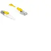 DeLOCK Secure - Cordon de raccordement - RJ-45 (M) pour RJ-45 (M) - 1 m - STP - CAT 6a - sans halogène - blanc
