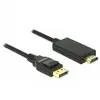 Delock - 85316 - 1 m - DisplayPort - hdmi - Mâle - Mâle - Droit (85316)