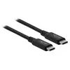 Delock Câble USB-C USB4  USB-C® mâle, USB-C® mâle 2.00 m noir 86980