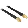 Delock - Rallonge de câble d'antenne - SMA (F) pour SMA (M) - 10 m - noir