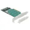 Delock - pci Express x8 Karte zu 2 x intern NVMe M.2 Key m - Bifurcation (89045)