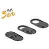 Delock 20652 Lot de 3 Cache-Webcam pour Ordinateur Portable, Tablette, Smartphone