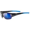 Lunettes Uvex Blaze III 2.0 noir avec verres à effet miroir bleu