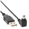 InLine - Câble USB - mini USB type B (M) pour USB (M) - 50 cm - connecteur à 90° - noir