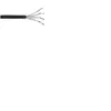 InLine Câble d'installation extérieure S / FTP PiMF Cat.7a AWG 23 Cuivre 1200 Mhz PE noir 50m