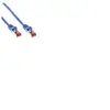 Intos Electronic Ag - Cordon de raccordement - RJ-45 (M) pour RJ-45 (M) - 1 m - Paire torsadée blindée (SSTP) - CAT 6 - moulé - bleu