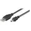 Goobay 93229 câble USB USB 2.0 0,3 m USB A Mini-USB B Noir