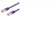 Goobay 93539 CAT 6 Câble de Liaison, S/FTP (PiMF), Violet, 2m Longueur
